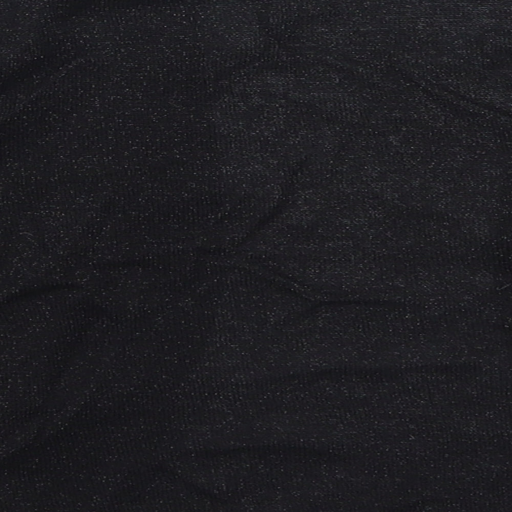 M&Co Womens Black  Knit Cardigan Jumper Size M