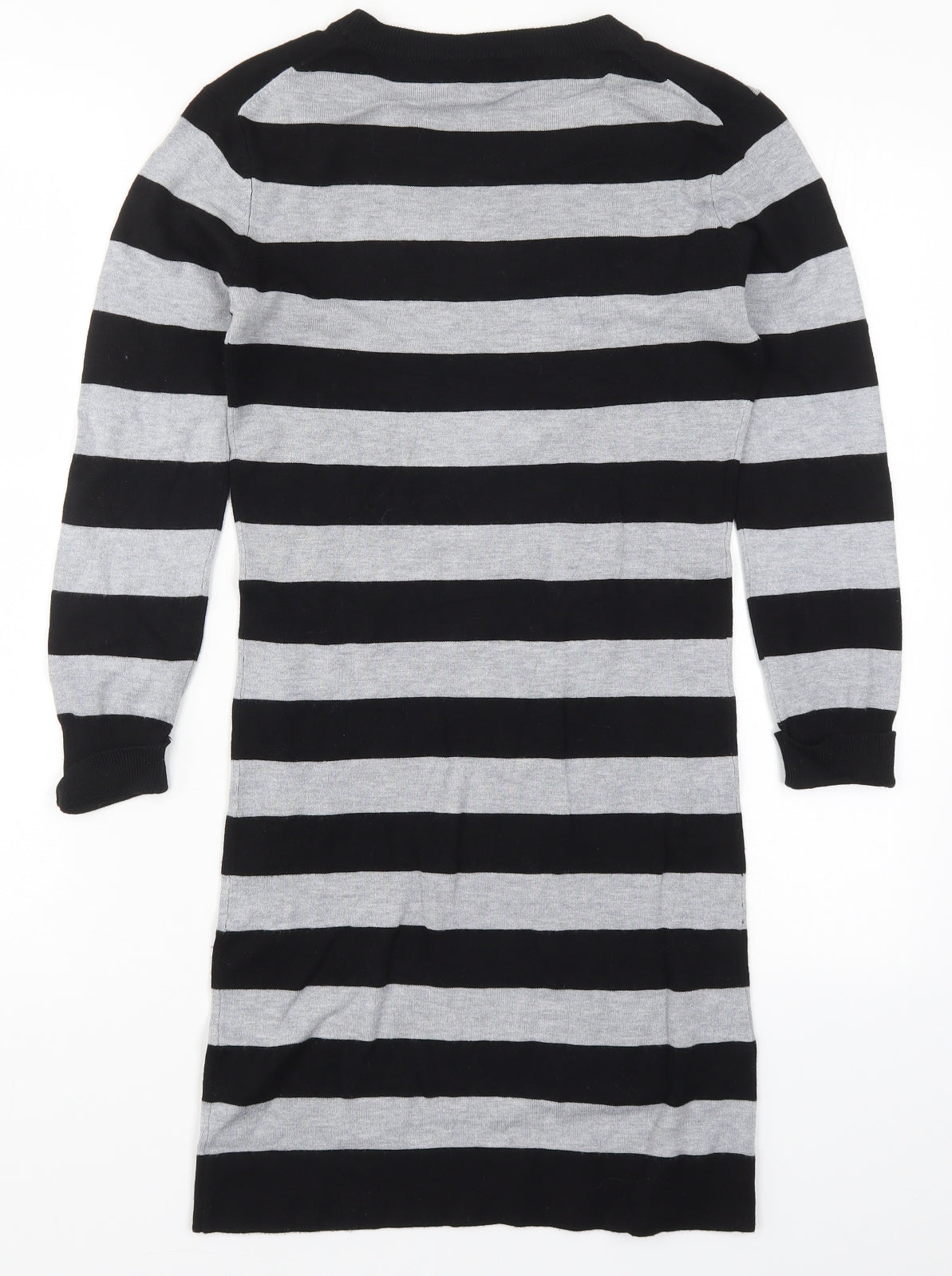 French Connection Womens Grey Striped  Pencil Dress  Size 10