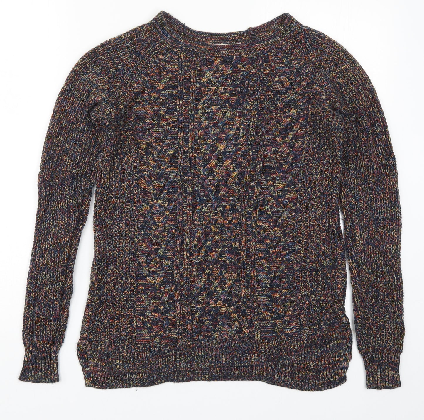 Faded Glory Womens Multicoloured  Knit Pullover Jumper Size S