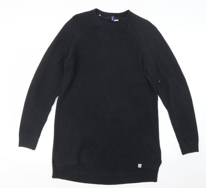 H&M Mens Blue Knit Pullover Jumper Size S