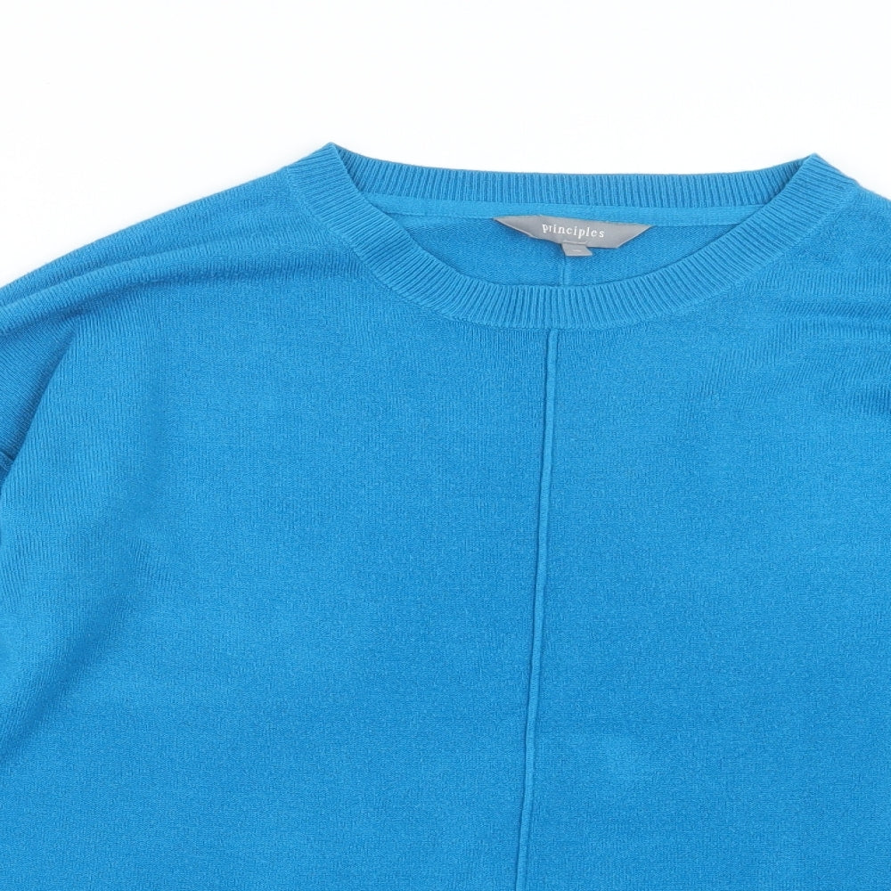 Principles Womens Blue  Knit Pullover Jumper Size 10