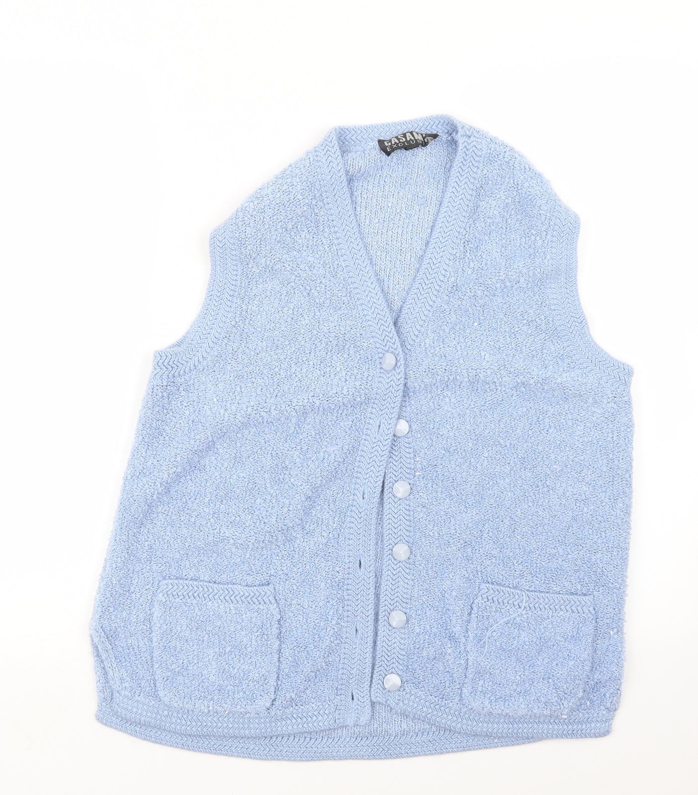 Casamia Womens Blue  Knit Cardigan Jumper Size S