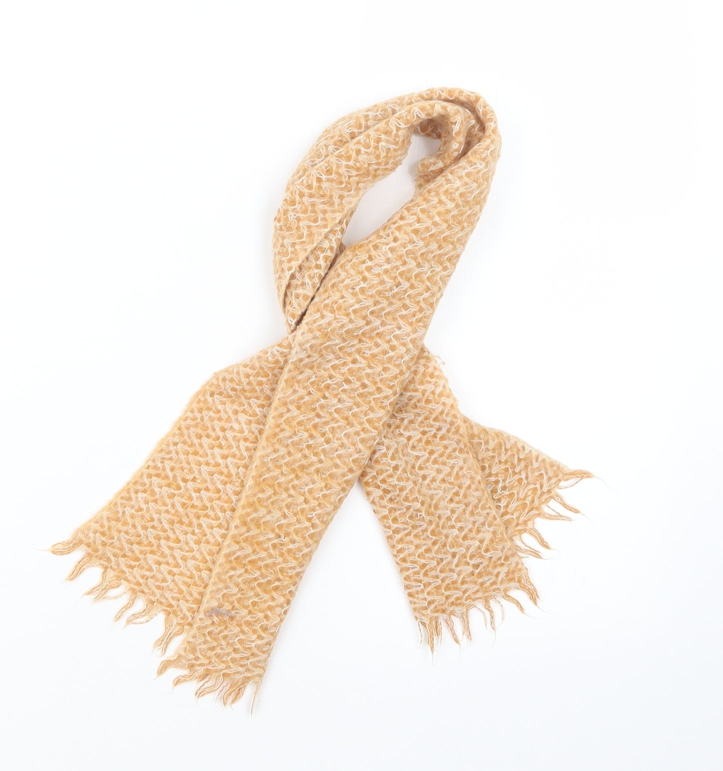 Preworn Womens Orange  Knit  Scarf