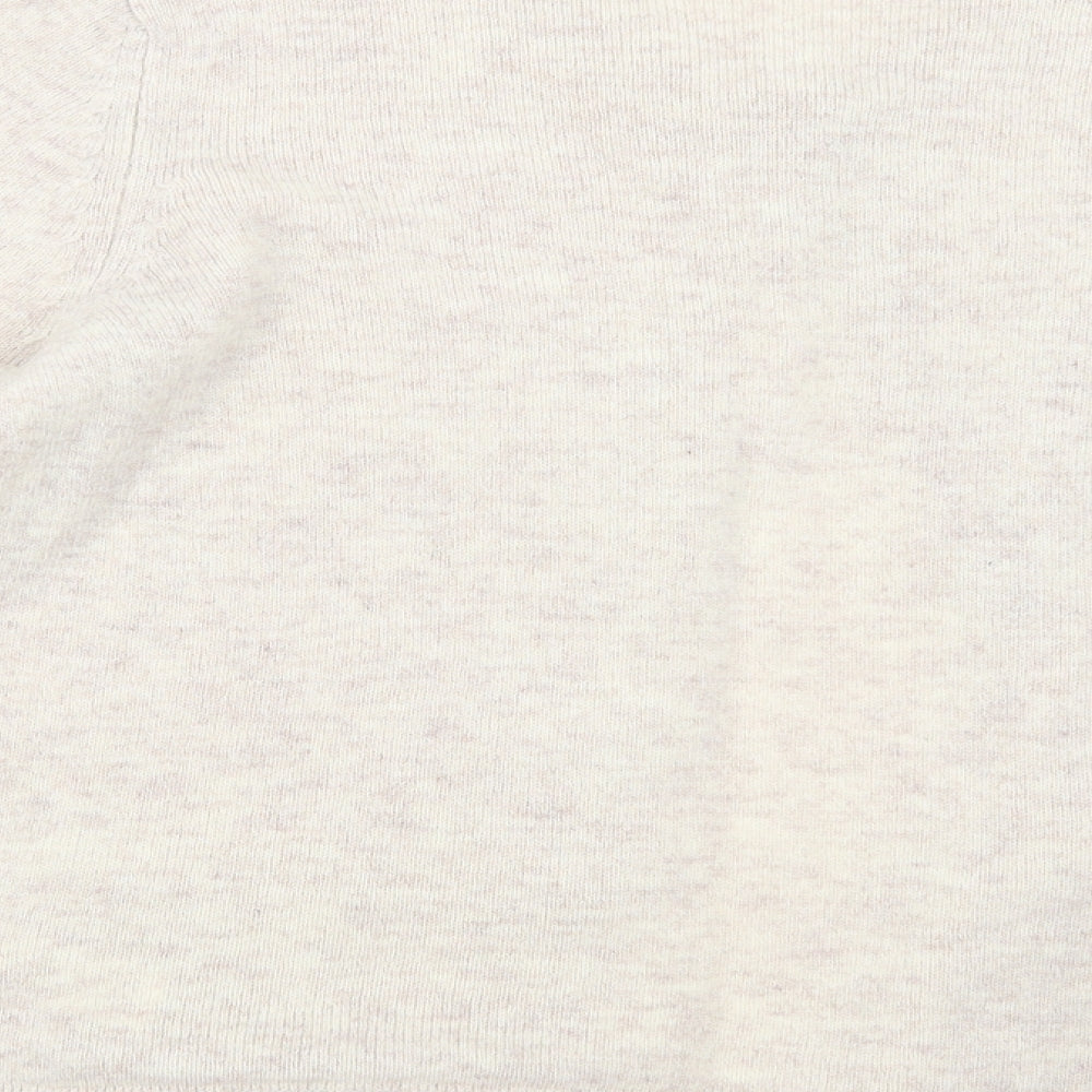 Marks and Spencer Womens Beige  Knit Cardigan Jumper Size 14