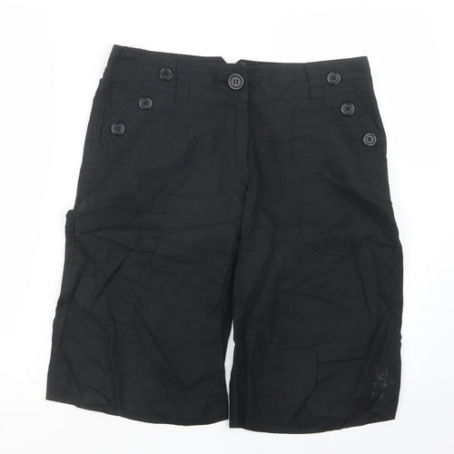 H&M# Womens Black   Bermuda Shorts Size 8