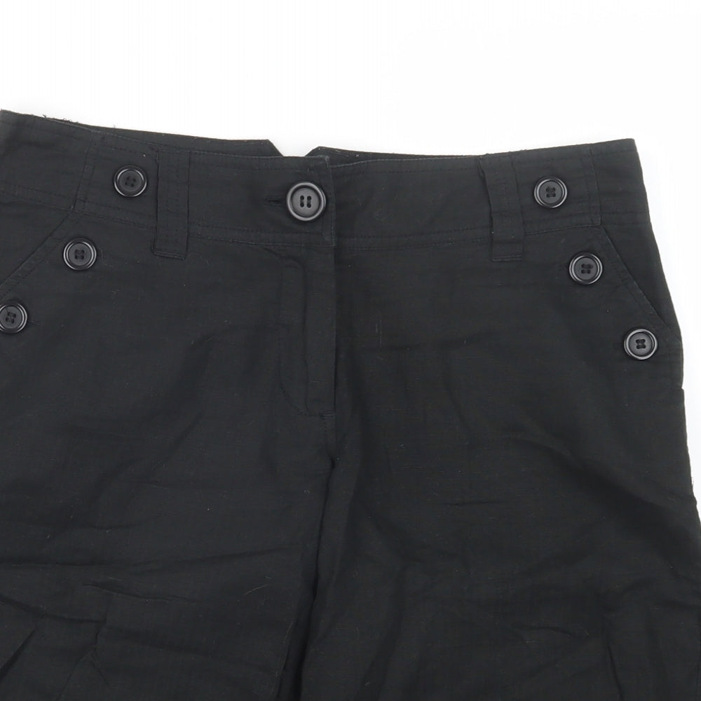 H&M# Womens Black   Bermuda Shorts Size 8