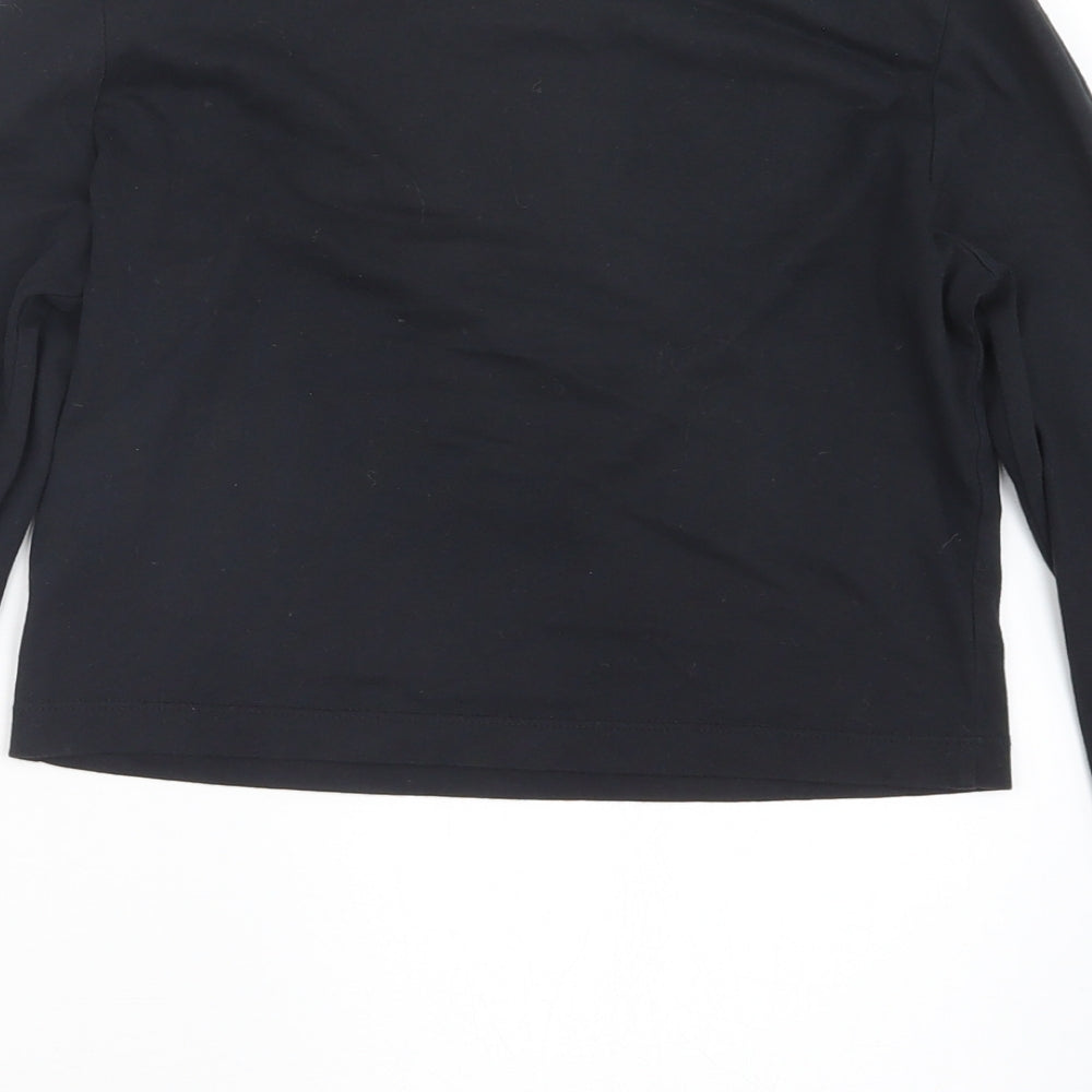 Calvin Klein Womens Black   Cropped T-Shirt Size XS