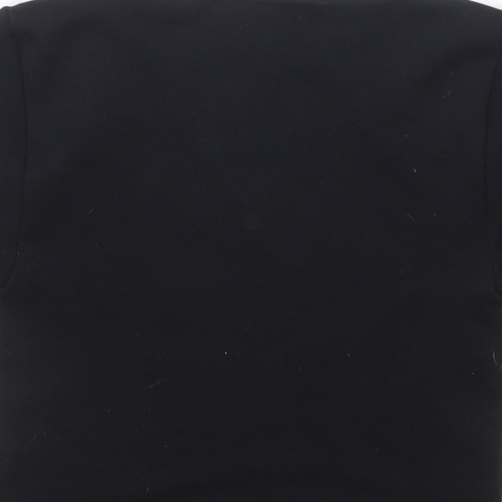 Primark Womens Black   Cropped T-Shirt Size 6