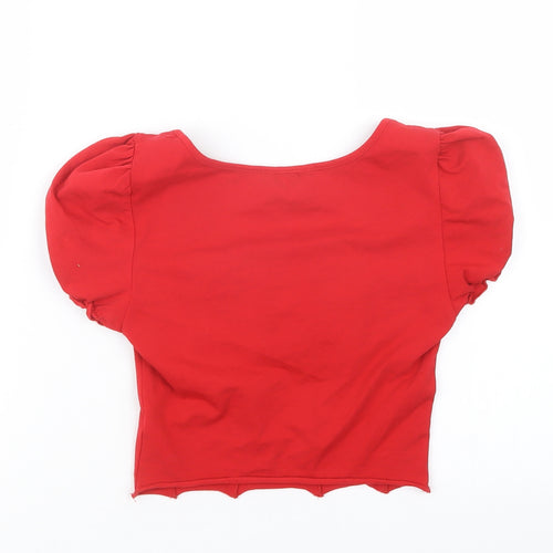 SheIn Womens Red   Cropped T-Shirt Size XS
