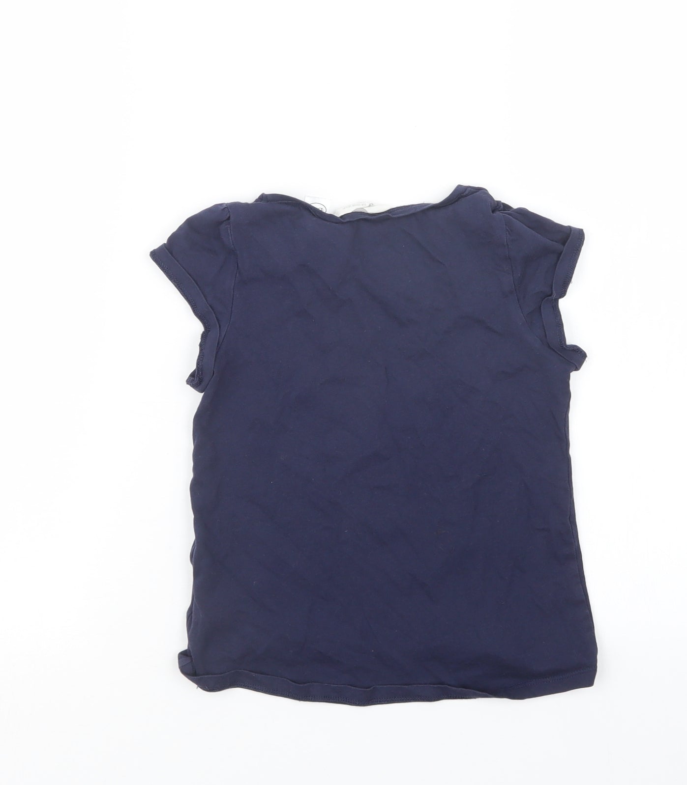 H&M Girls Blue   Basic T-Shirt Size 7-8 Years  - Minnie Mouse