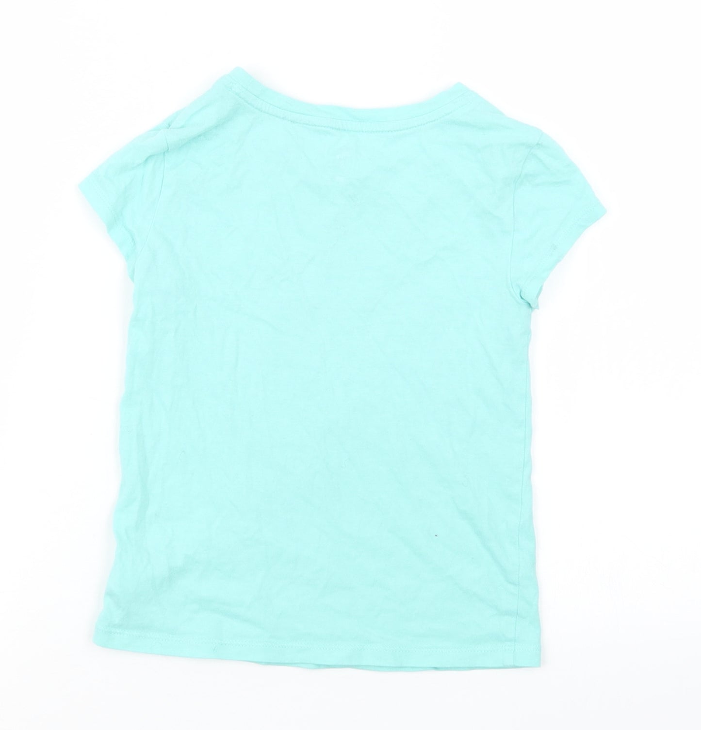 Gap Girls Blue   Basic T-Shirt Size 6-7 Years