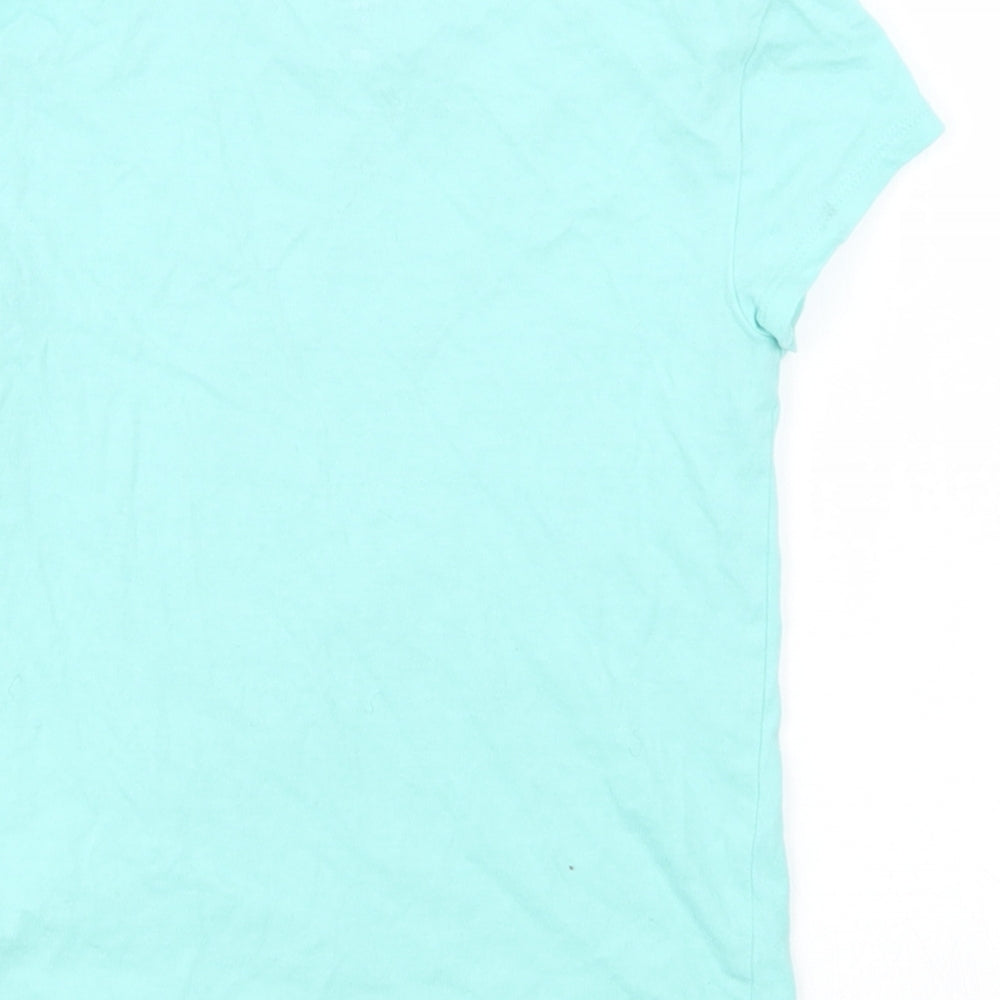 Gap Girls Blue   Basic T-Shirt Size 6-7 Years