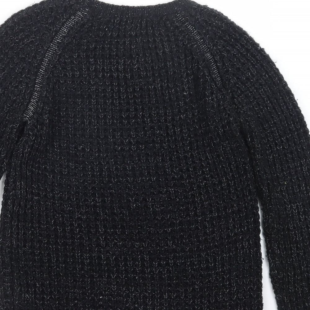 Papaya Womens Blue  Knit Pullover Jumper Size 12
