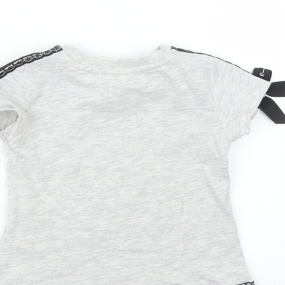 River Island Girls Grey   Basic T-Shirt Size 9-12 Months