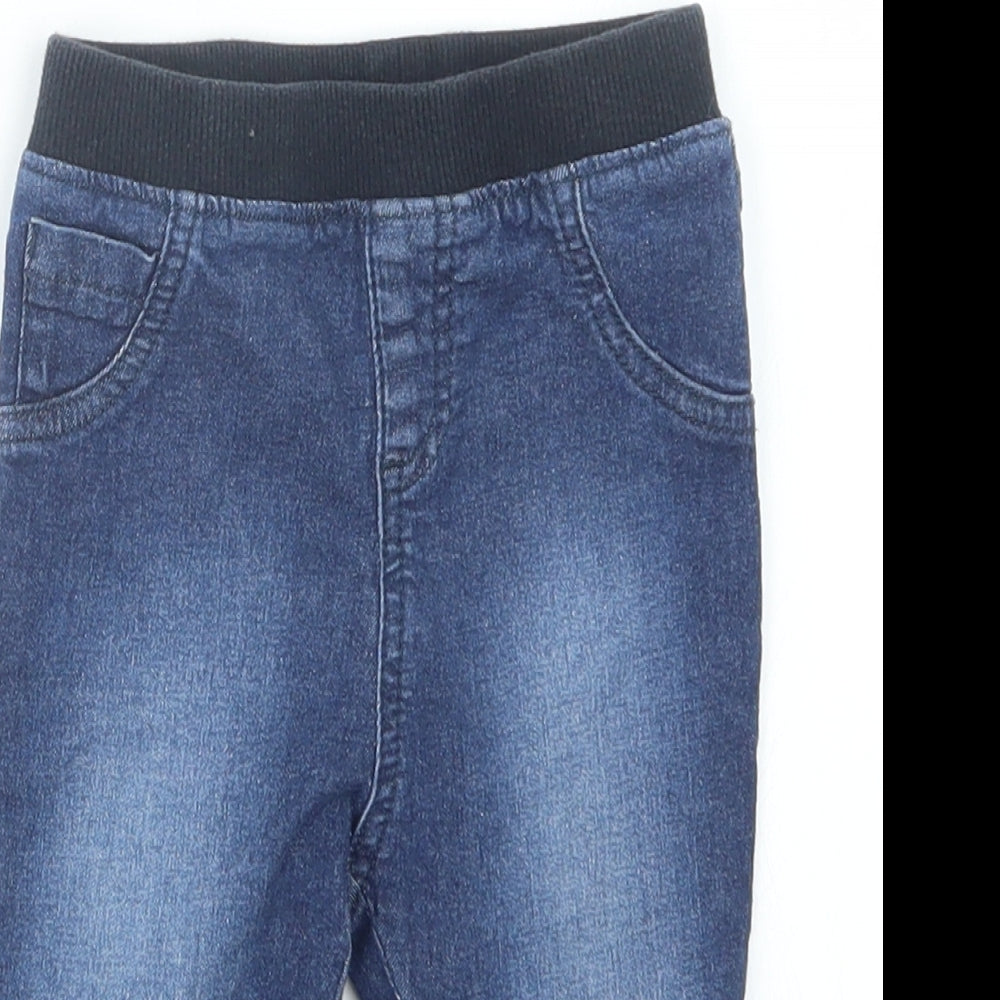 Matalan Boys Blue  Denim Capri Jeans Size 9-12 Months