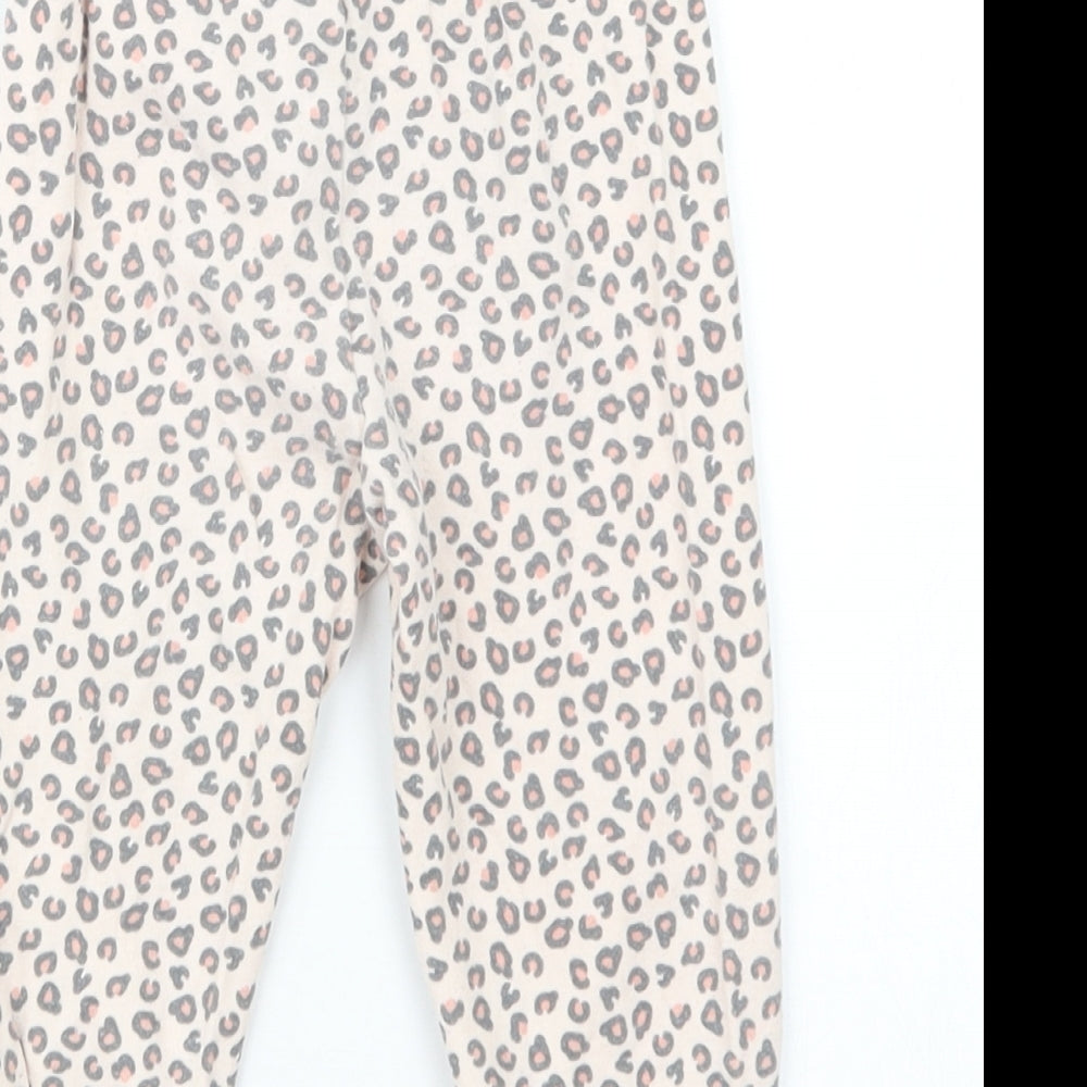 Primark Girls Pink Animal Print  Capri Trousers Size 12-18 Months