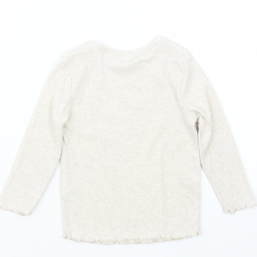 George Girls Beige   Basic T-Shirt Size 12-18 Months