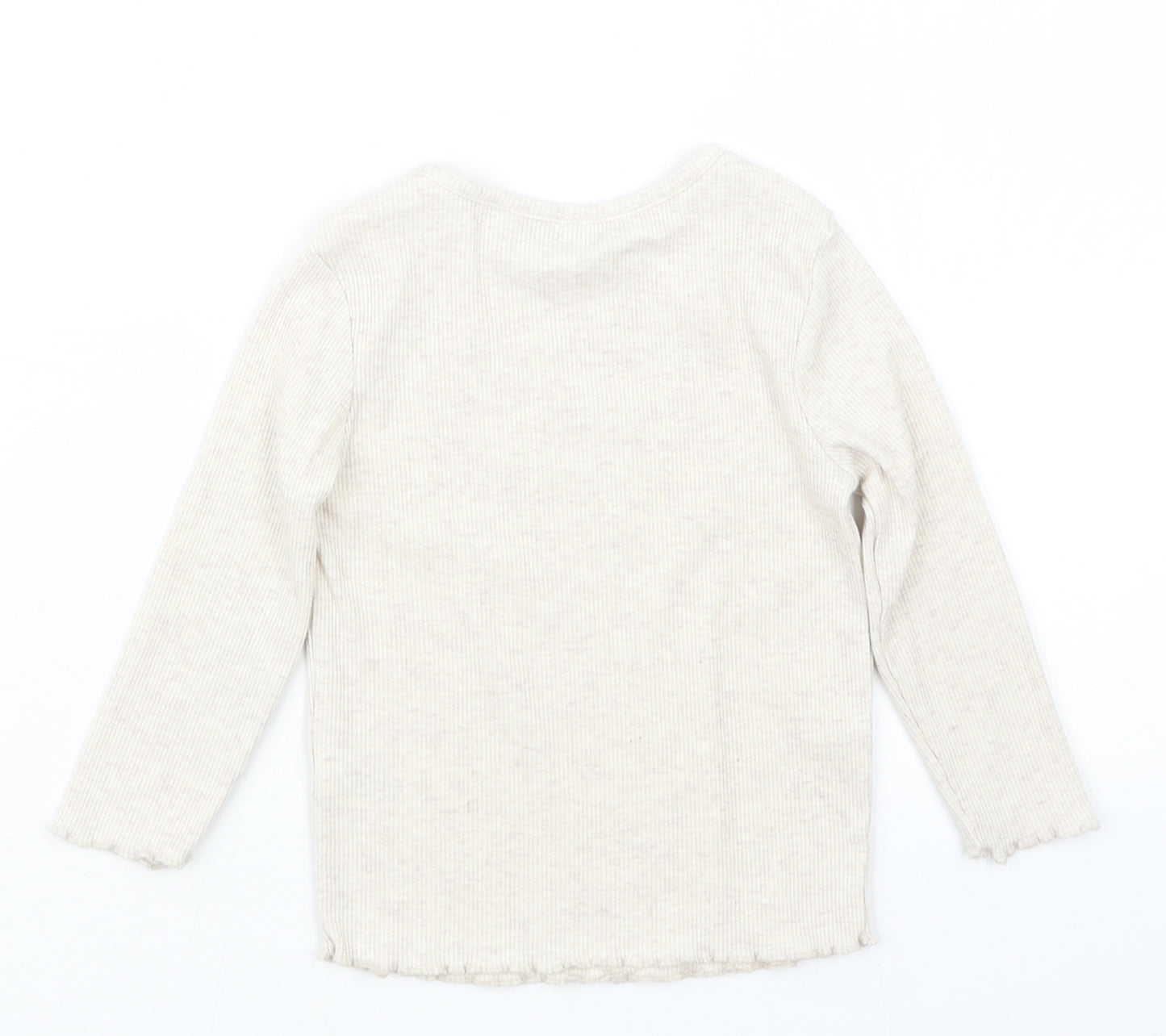 George Girls Beige   Basic T-Shirt Size 12-18 Months