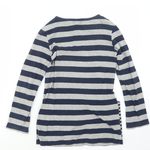 NEXT Girls Blue Striped  Pullover Jumper Size 8 Years
