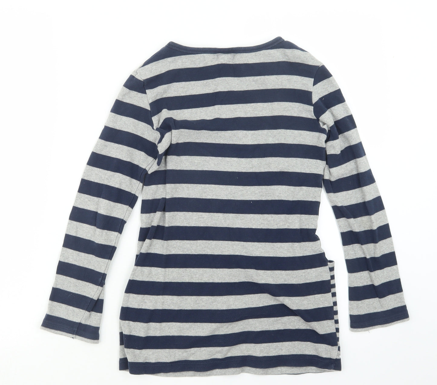 NEXT Girls Blue Striped  Pullover Jumper Size 8 Years