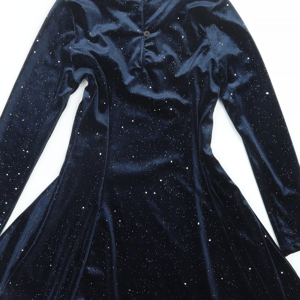 Marks and Spencer Girls Blue   A-Line  Size 7-8 Years