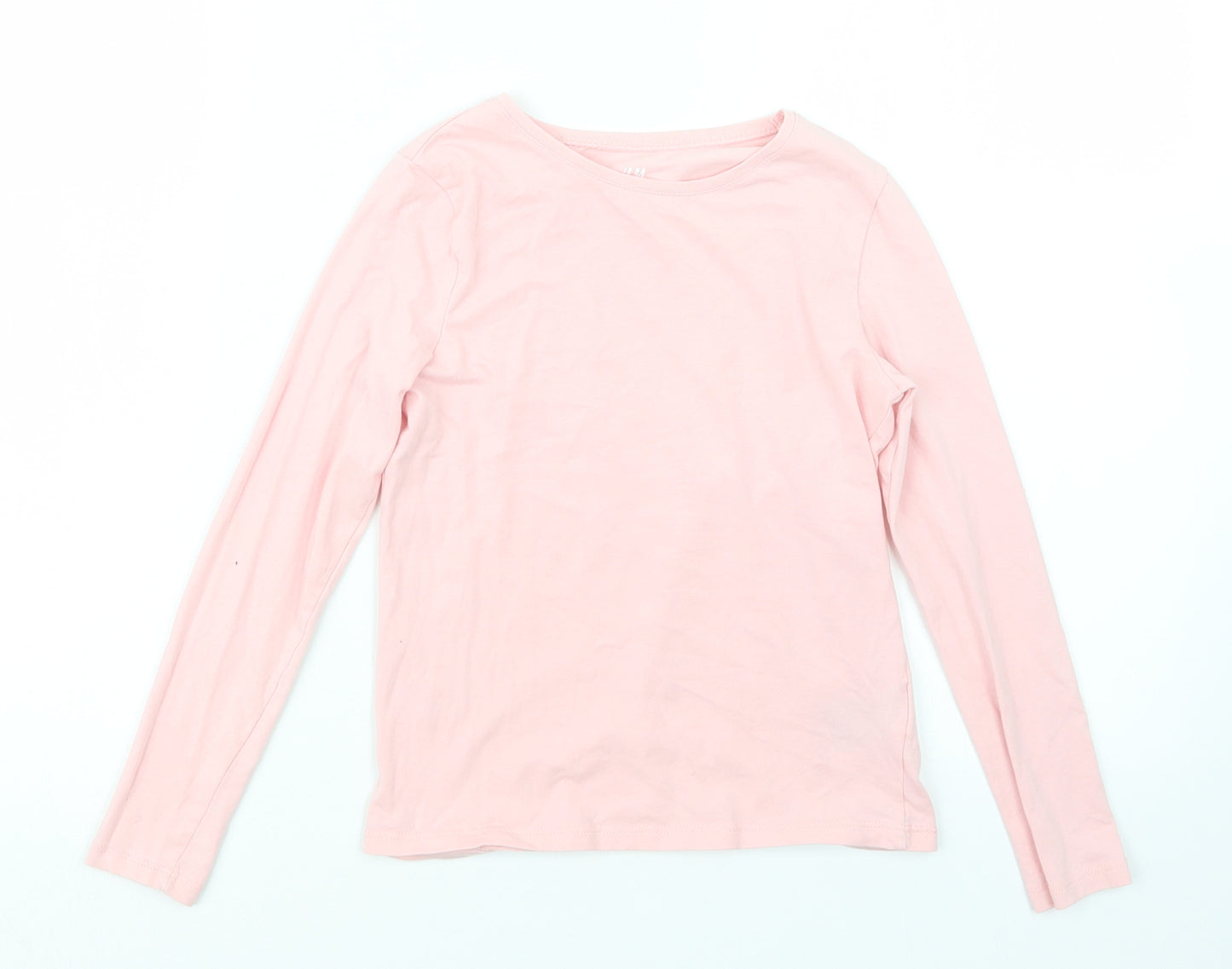 H&M Girls Pink   Basic T-Shirt Size 7-8 Years