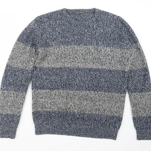 Cedar Wood State Mens Blue  Knit Pullover Jumper Size M