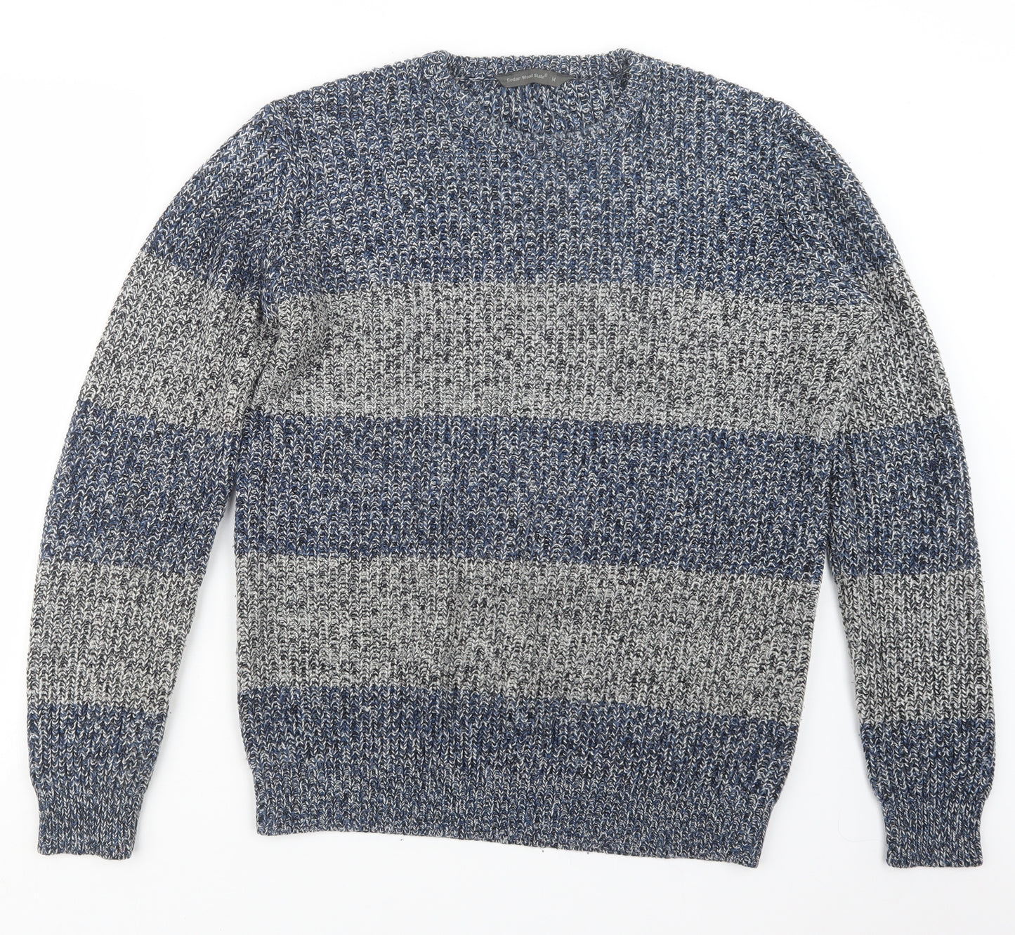 Cedar Wood State Mens Blue  Knit Pullover Jumper Size M