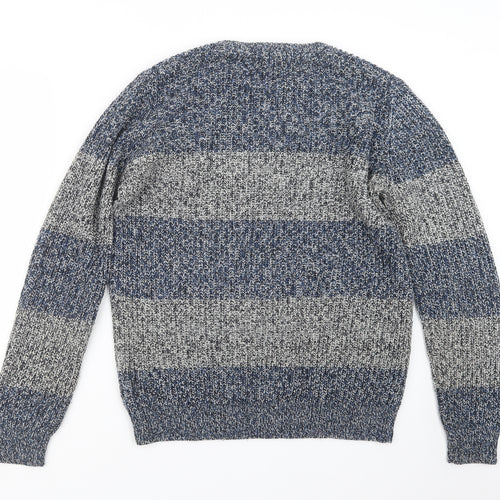 Cedar Wood State Mens Blue  Knit Pullover Jumper Size M