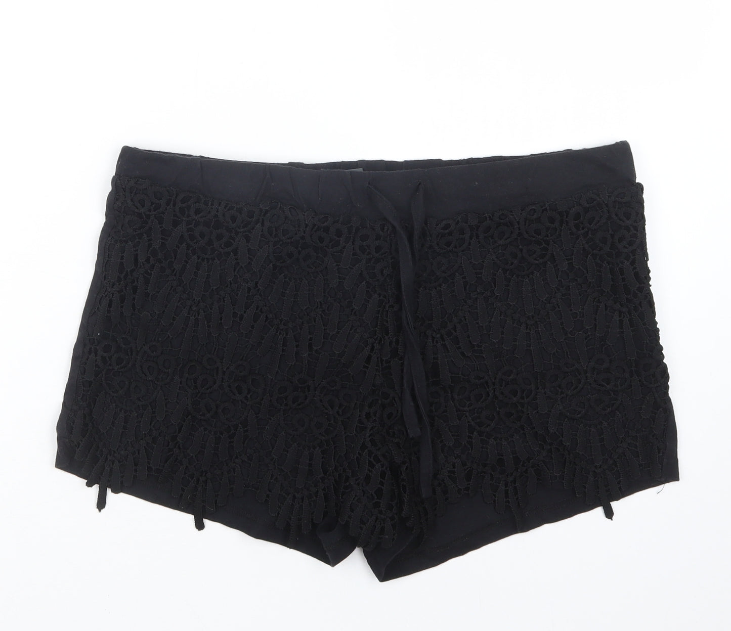 Primark Womens Black   Hot Pants Shorts Size 14