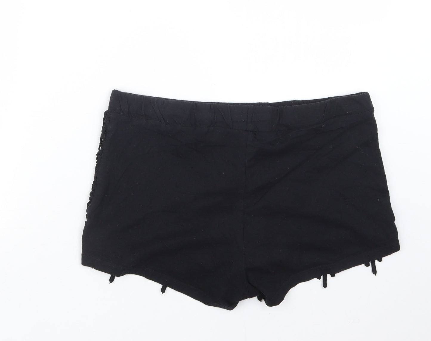 Primark Womens Black   Hot Pants Shorts Size 14