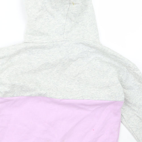 H&M Girls Grey   Pullover Hoodie Size 7-8 Years  - Unicorn