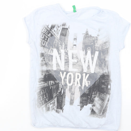 United Colors of Benetton Boys Blue   Basic T-Shirt Size 8-9 Years
