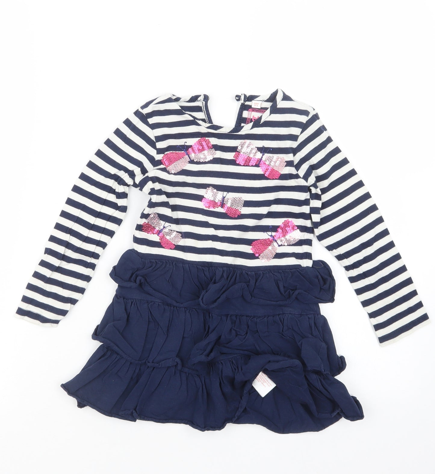 Blue Zoo Girls Blue   T-Shirt Dress  Size 3-4 Years