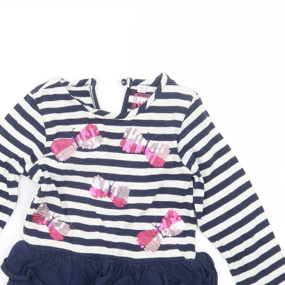 Blue Zoo Girls Blue   T-Shirt Dress  Size 3-4 Years