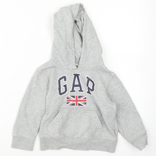 Gap Boys Grey   Pullover Hoodie Size 3 Years