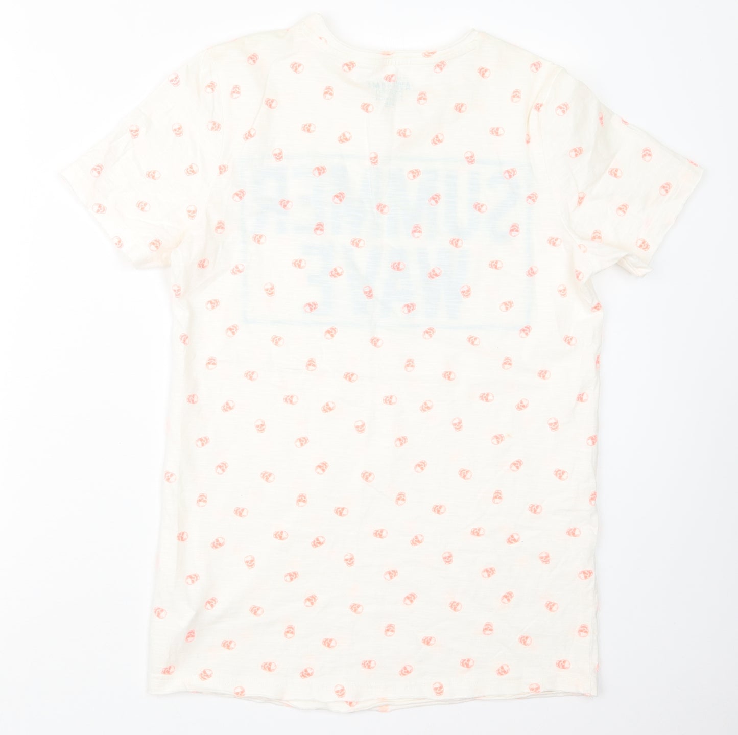 F&F Boys White Geometric  Basic T-Shirt Size 12-13 Years