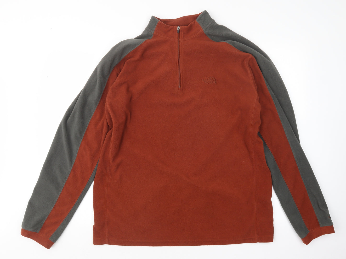 The North Face Mens Orange   Pullover Sweatshirt Size L