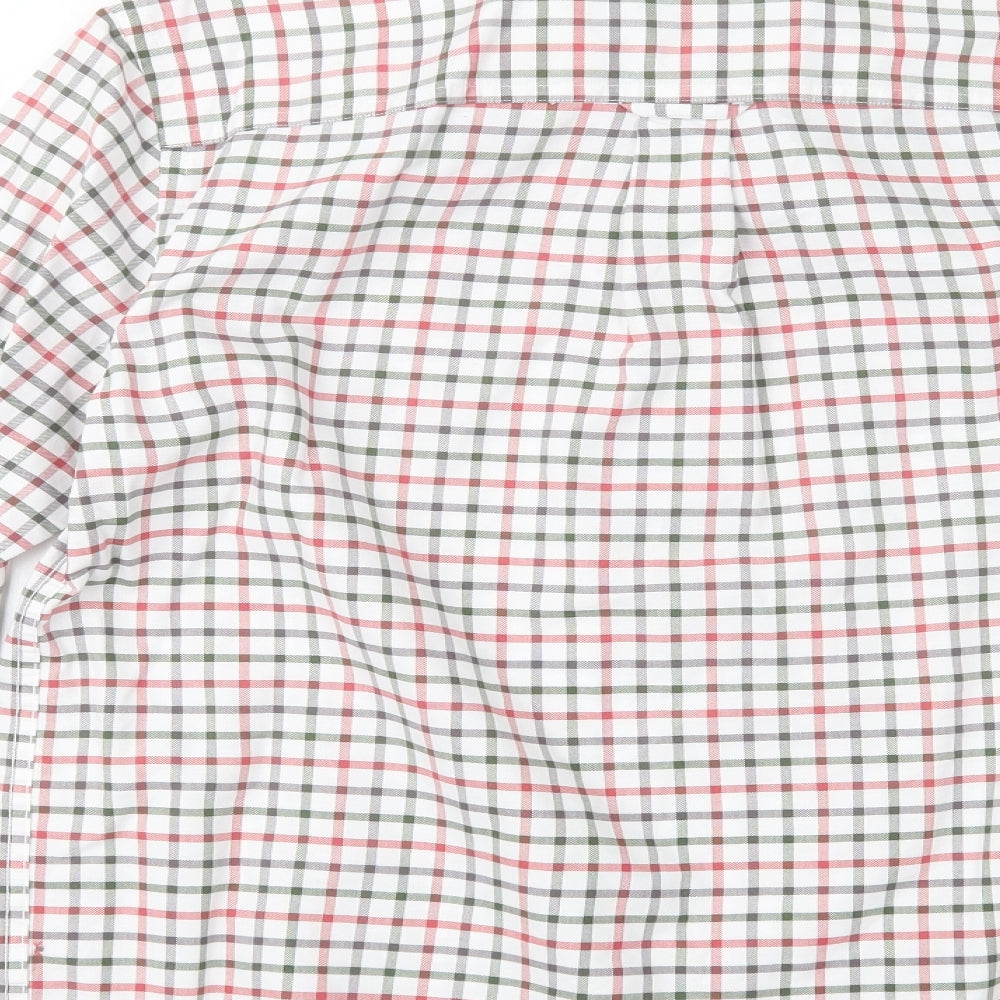 John Lewis Mens Red Check   Button-Up Size M