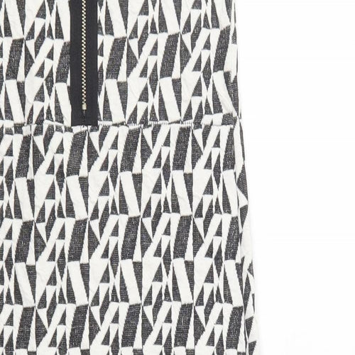 Portobello Punk Womens Black Geometric  Pencil Dress  Size 12