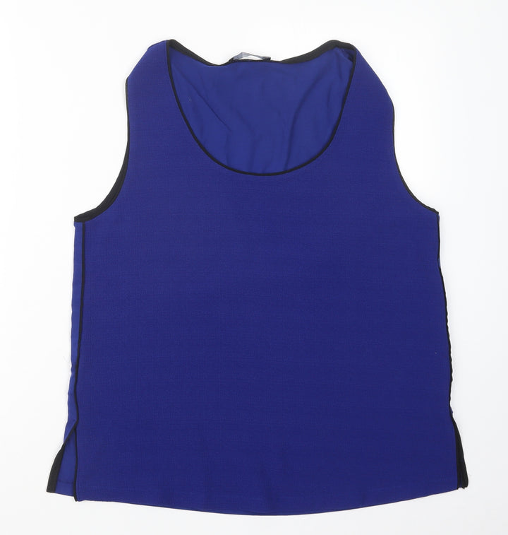 Mango Womens Blue   Basic Blouse Size L