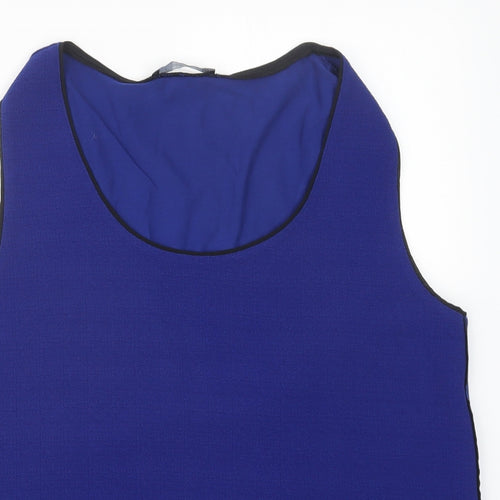 Mango Womens Blue   Basic Blouse Size L