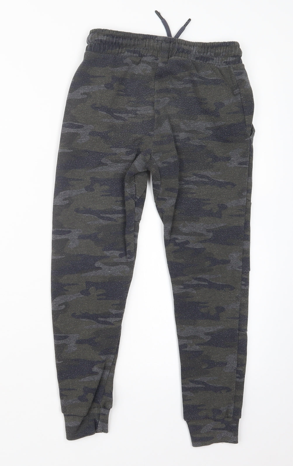 George Boys Green Camouflage  Jogger Trousers Size 7-8 Years