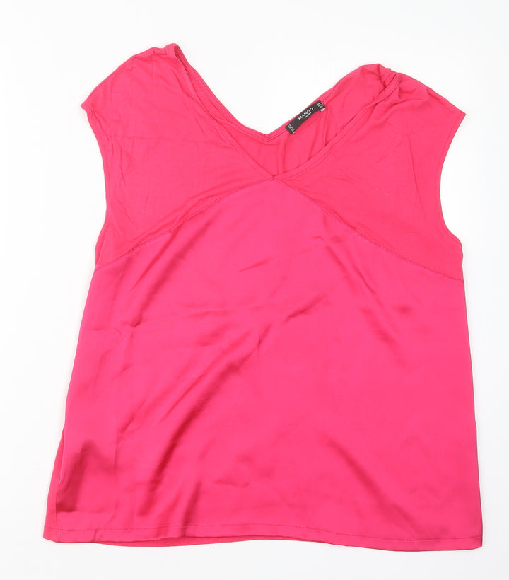 Mango Womens Pink   Basic Blouse Size L