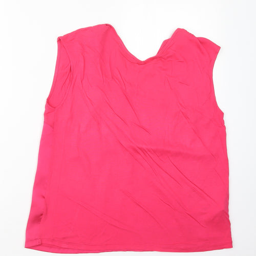 Mango Womens Pink   Basic Blouse Size L