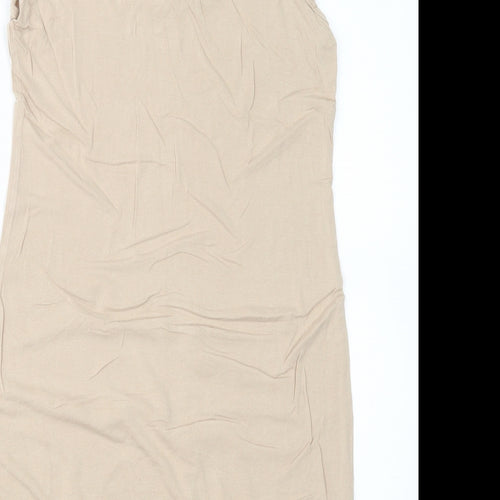 ZUPPE Womens Beige   Basic T-Shirt Size 10