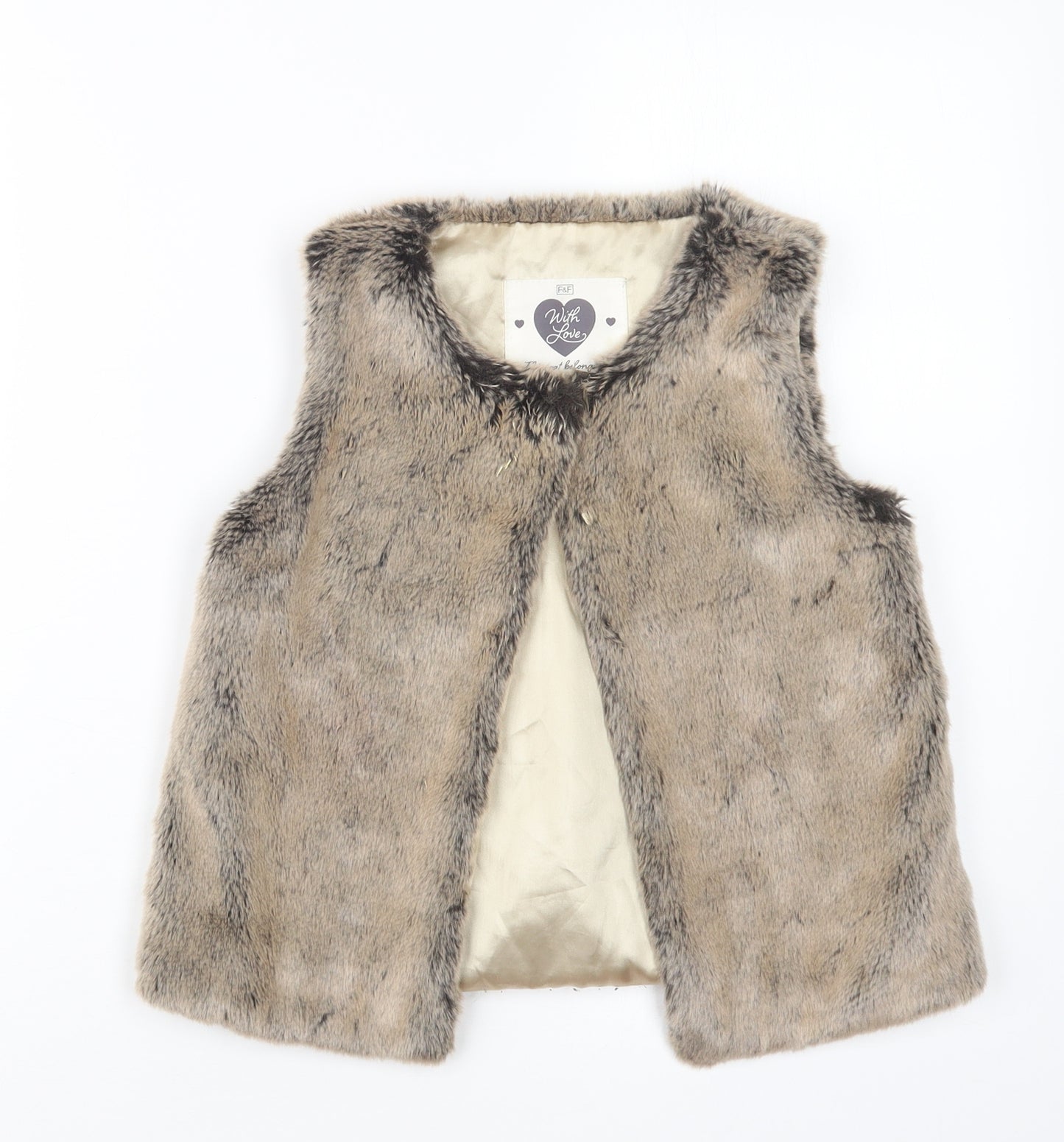 F&F Girls Beige   Jacket  Size 6-7 Years