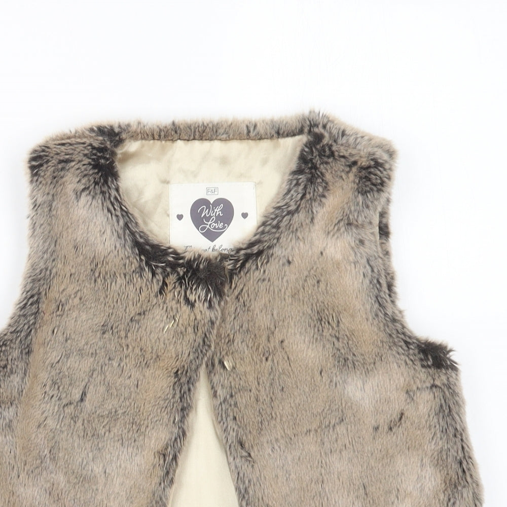 F&F Girls Beige   Jacket  Size 6-7 Years