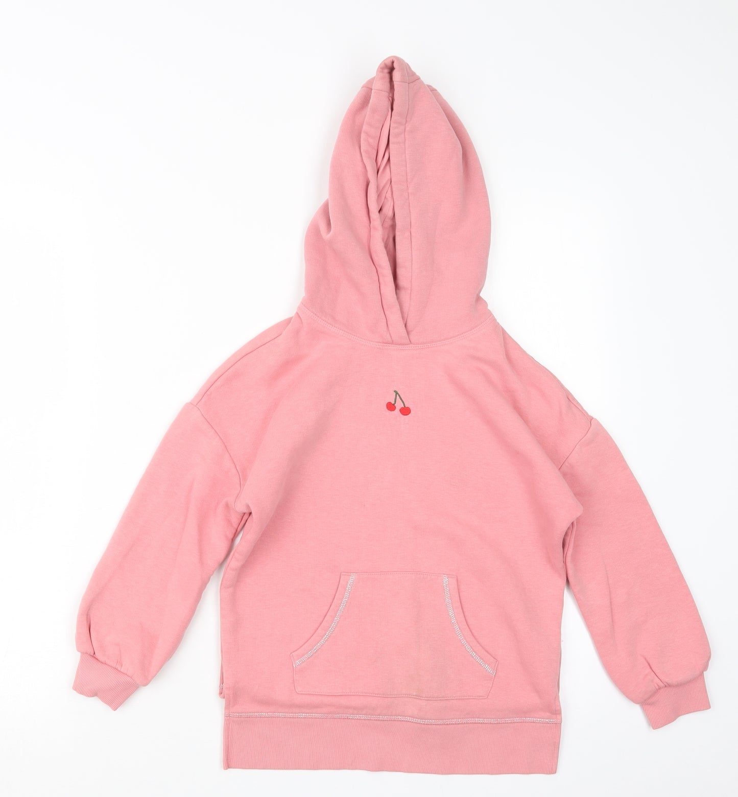 Marks and Spencer Girls Pink   Pullover Hoodie Size 7-8 Years