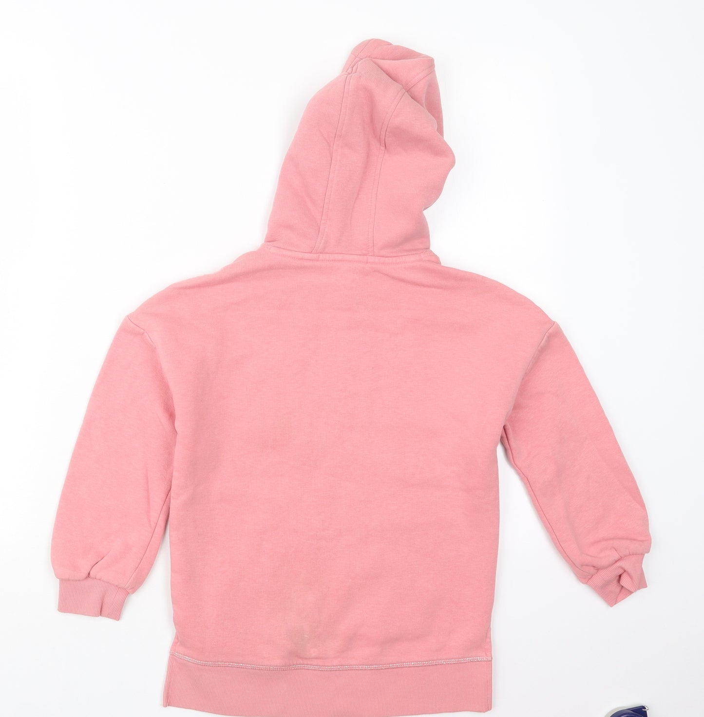 Marks and Spencer Girls Pink   Pullover Hoodie Size 7-8 Years